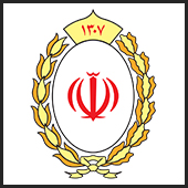 تصویر لوگوی بیمه بانک ملی ایران که به رنگ قرمز و ز